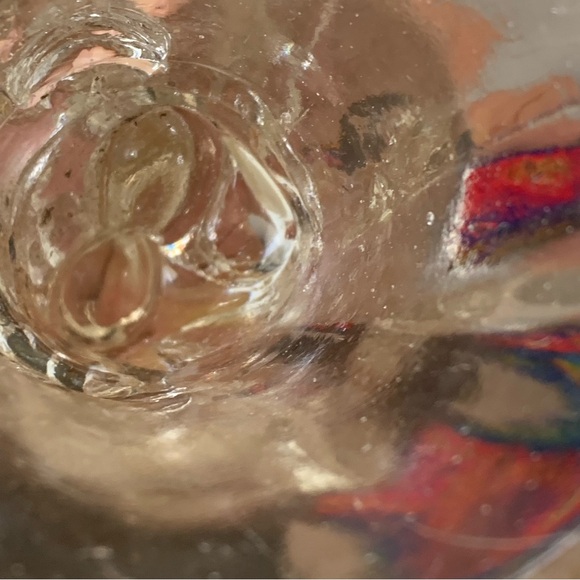 Set of Clear Glass Christmas Santa Claus Votive Candle Holders Statues 7” Decor - Picture 6 of 10